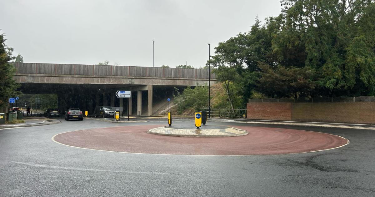 £1 3million Holyport Roundabout is finished council says Baylis