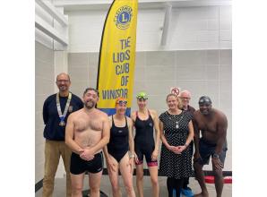 A 'record number' of teams take part in Windsor Lions Swimathon