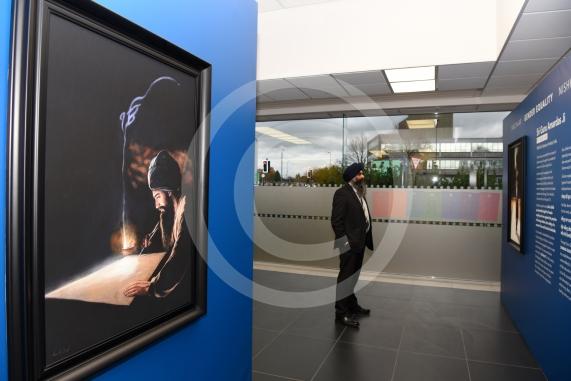 A Sikh art exhibition which brings together the work of renowned Canadian artist Kanwar Singh and art from young volunteers from Slough is launching at the Guru Maneyo Granth Gurdwara.Guru Maneyo Granth Gurdwara, Bath Rd, Slough