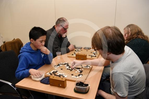 Alexander Hsieh, 11, plays against Sebastian Pountney at the annual Maidenhead Go Club tournament.The Maidenhead Go Club is holding a it's annual tournament at Hitachi Europe Ltd, Whitebrook Park, Lower Cookham Road, Maidenhead.