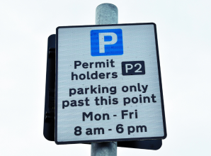 Parking permit sign