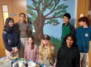 Teen artists turn blank walls into bold mural at Maidenhead Community Centre