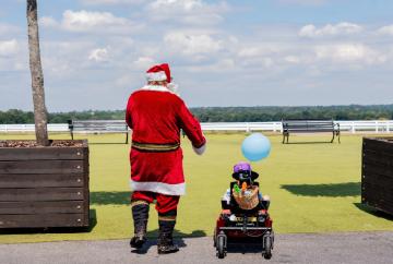 Children who may not see Christmas feel the 'magic' in July at Ascot Racecourse