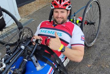 Former Paralympian from Maidenhead trains to handcycle from London to Paris