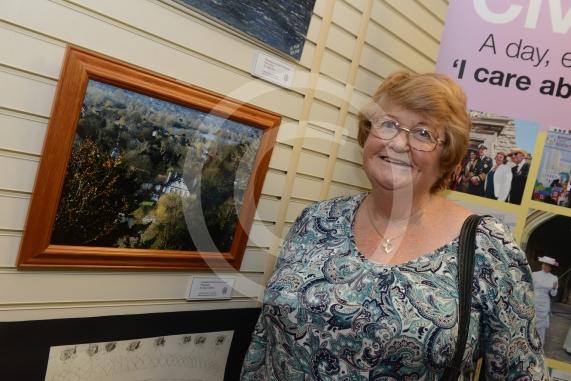 Jane Gifford, commended, Maidenhead Riverside from Cliveden. Maidenhead and Me presentation &ndash; Prime Minister Theresa May awarding the prizes and pix of people looking at the exhibition etc. Unit 26 Nicholsons Centre,Maidenhead                         