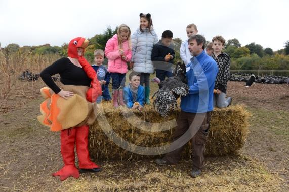 A Fight for George event, involving children taking part in activities at Copas Farm. Kings Coppice Farm, Grubwood Lane, Cookham
