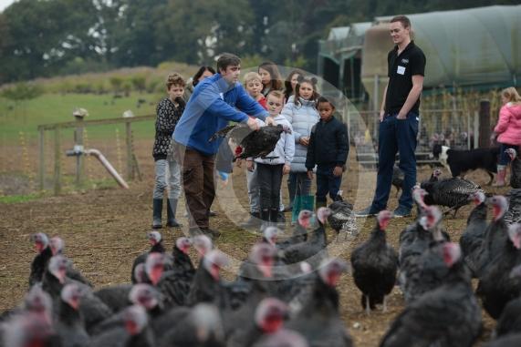 A Fight for George event, involving children taking part in activities at Copas Farm. Kings Coppice Farm, Grubwood Lane, Cookham