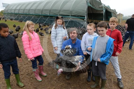 A Fight for George event, involving children taking part in activities at Copas Farm. Kings Coppice Farm, Grubwood Lane, Cookham