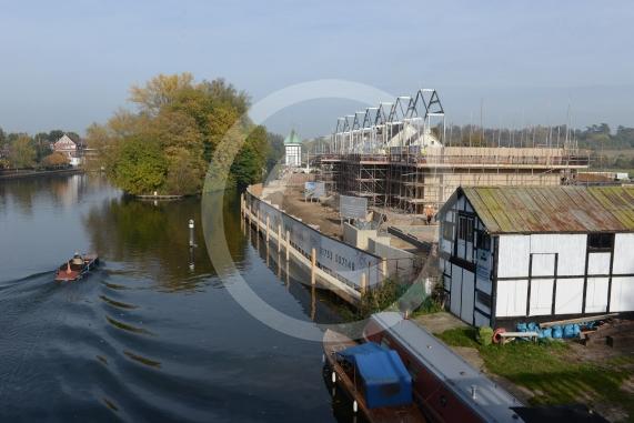 Building works at the old Skindells site and further up the river at the old paper mill site. Taplow
