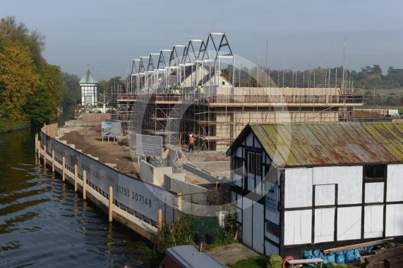 Building works at the old Skindells site and further up the river at the old paper mill site. Taplow