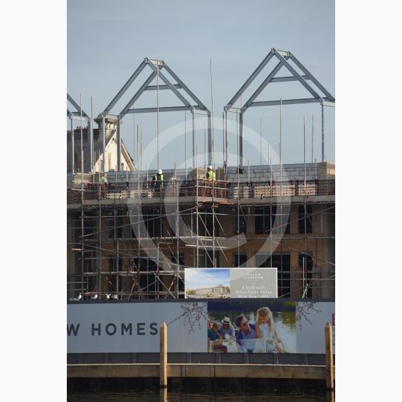Building works at the old Skindells site and further up the river at the old paper mill site. Taplow