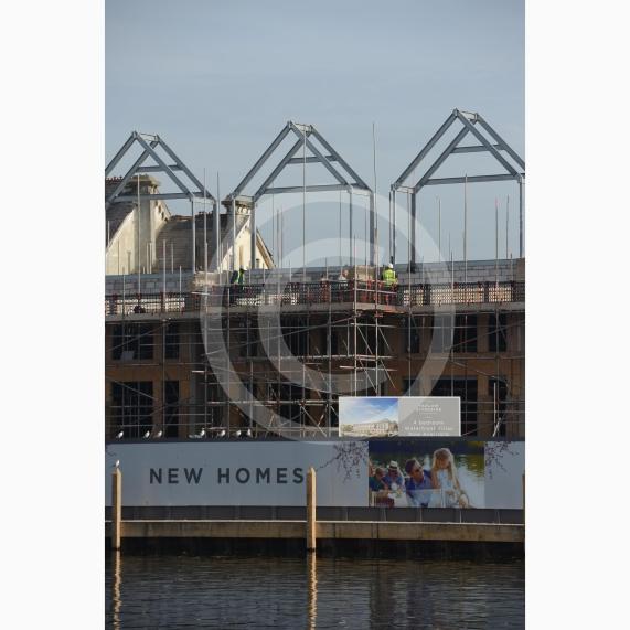Building works at the old Skindells site and further up the river at the old paper mill site. Taplow