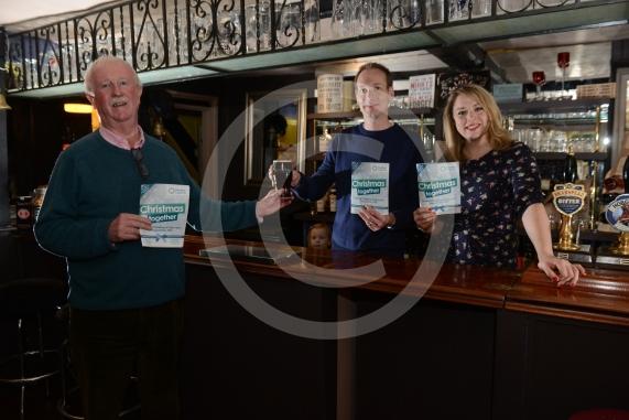 Duke of Wellington pub, Twyford.  Gordon Storey and Paul Williams & Karen Williams - the DoW owners. They&rsquo;ve announced the Twyford Living Advent Calendar.The DoW are one of many businesses that are supporting the events