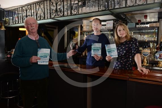 Duke of Wellington pub, Twyford.  Gordon Storey and Paul Williams & Karen Williams - the DoW owners. They&rsquo;ve announced the Twyford Living Advent Calendar.The DoW are one of many businesses that are supporting the events