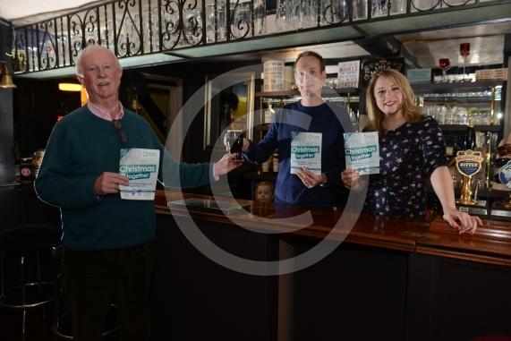 Duke of Wellington pub, Twyford.  Gordon Storey and Paul Williams & Karen Williams - the DoW owners. They&rsquo;ve announced the Twyford Living Advent Calendar.The DoW are one of many businesses that are supporting the events