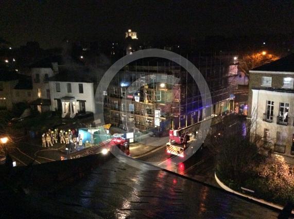 Fire in Windsor, Clarence road Friday evening.Photo taken by Clrr John Bowden