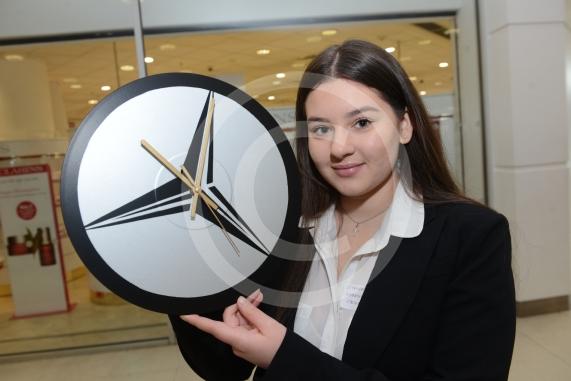 Stephanie Stobie, 16. Claries Court. Young Enterprise stands.Queensmere Observatory Shopping Centre,Slough. 