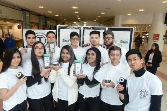 Tekit. Herschel Grammar School. Young Enterprise stands.Queensmere Observatory Shopping Centre,Slough. 