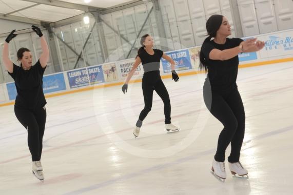 Slough ice arena,Montem Lane,Slough, Reporters and photographers are invited to look around inside the temporary ice rink, in place while refurbishment works go on at Slough Ice Arena. 