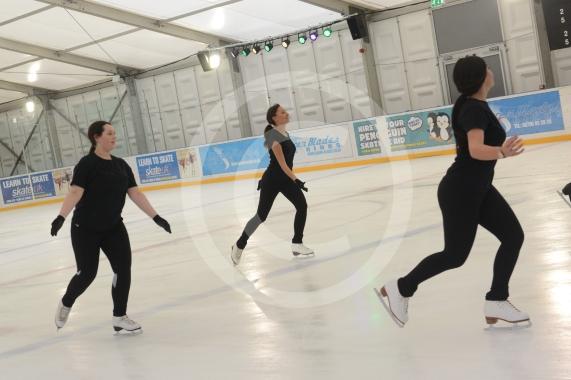 Slough ice arena,Montem Lane,Slough, Reporters and photographers are invited to look around inside the temporary ice rink, in place while refurbishment works go on at Slough Ice Arena. 