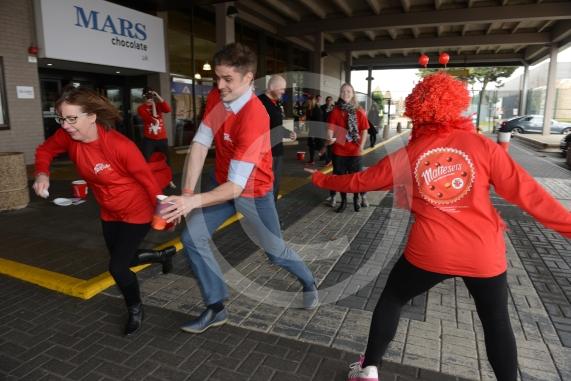 Associates and management from Mars are taking part in a Teasers Triathlon assault course to raise money. Mars, Dundee Rd, Slough.