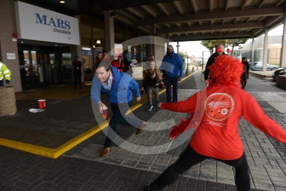 Associates and management from Mars are taking part in a Teasers Triathlon assault course to raise money. Mars, Dundee Rd, Slough.