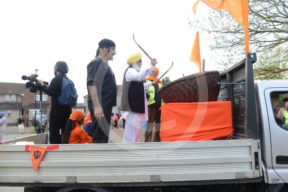 Nagar Kirtan procession in Slough starting at Singh Sabha Gurdwara and ending at Ramgarhia Gurdwara.