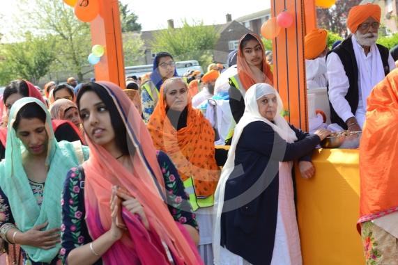 Nagar Kirtan procession in Slough starting at Singh Sabha Gurdwara and ending at Ramgarhia Gurdwara.