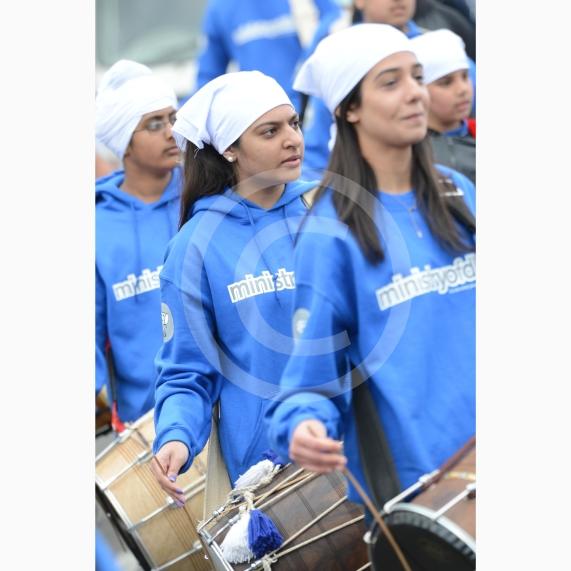 Nagar Kirtan procession in Slough starting at Singh Sabha Gurdwara and ending at Ramgarhia Gurdwara.
