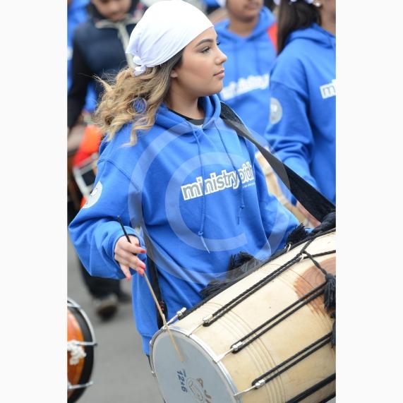 Nagar Kirtan procession in Slough starting at Singh Sabha Gurdwara and ending at Ramgarhia Gurdwara.