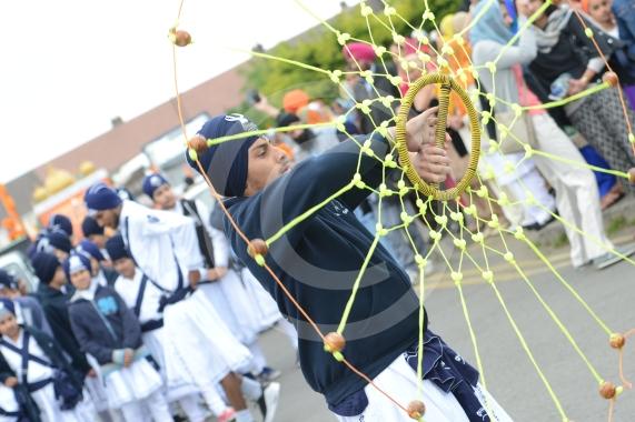 Nagar Kirtan procession in Slough starting at Singh Sabha Gurdwara and ending at Ramgarhia Gurdwara.