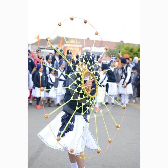 Nagar Kirtan procession in Slough starting at Singh Sabha Gurdwara and ending at Ramgarhia Gurdwara.