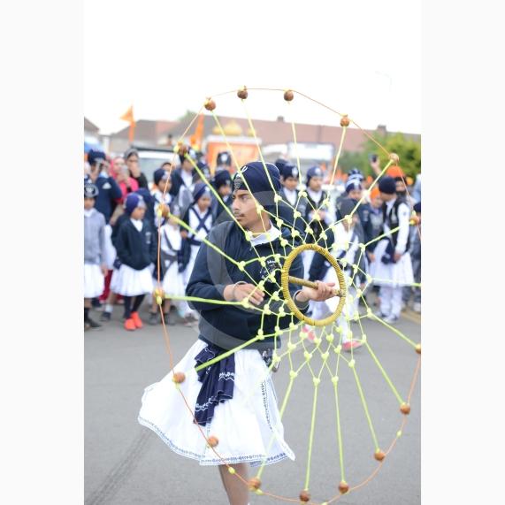 Nagar Kirtan procession in Slough starting at Singh Sabha Gurdwara and ending at Ramgarhia Gurdwara.