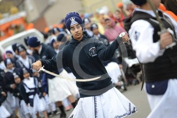 Nagar Kirtan procession in Slough starting at Singh Sabha Gurdwara and ending at Ramgarhia Gurdwara.