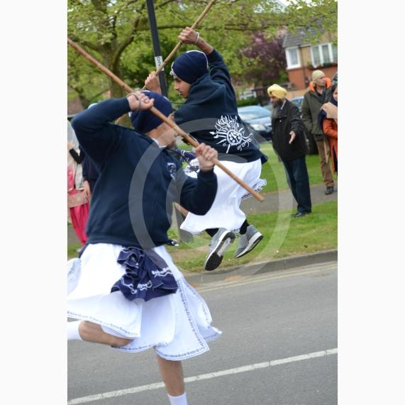 Nagar Kirtan procession in Slough starting at Singh Sabha Gurdwara and ending at Ramgarhia Gurdwara.