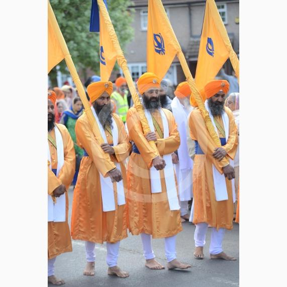 Nagar Kirtan procession in Slough starting at Singh Sabha Gurdwara and ending at Ramgarhia Gurdwara.