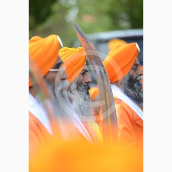 Nagar Kirtan procession in Slough starting at Singh Sabha Gurdwara and ending at Ramgarhia Gurdwara.
