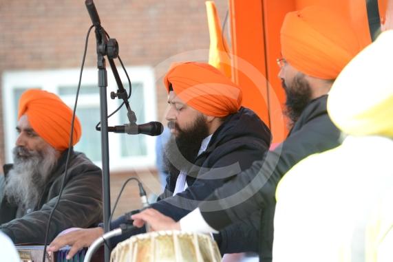 Nagar Kirtan procession in Slough starting at Singh Sabha Gurdwara and ending at Ramgarhia Gurdwara.