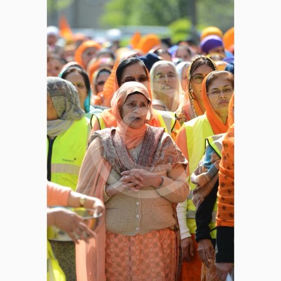 Nagar Kirtan procession in Slough starting at Singh Sabha Gurdwara and ending at Ramgarhia Gurdwara.