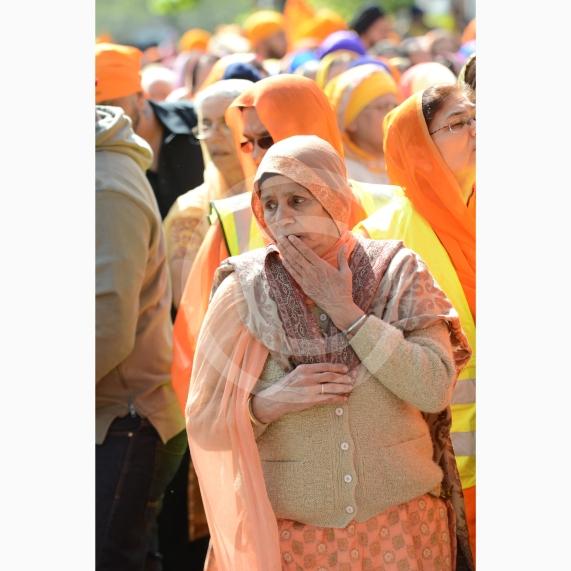 Nagar Kirtan procession in Slough starting at Singh Sabha Gurdwara and ending at Ramgarhia Gurdwara.