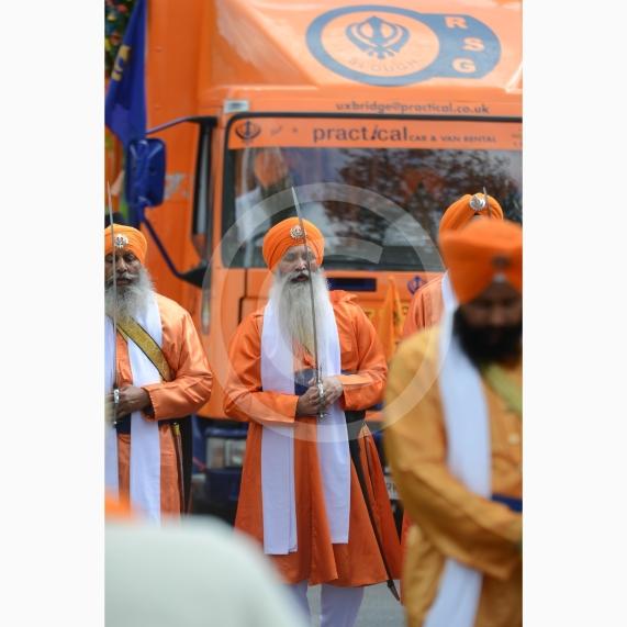 Nagar Kirtan procession in Slough starting at Singh Sabha Gurdwara and ending at Ramgarhia Gurdwara.