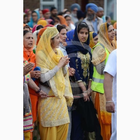 Nagar Kirtan procession in Slough starting at Singh Sabha Gurdwara and ending at Ramgarhia Gurdwara.