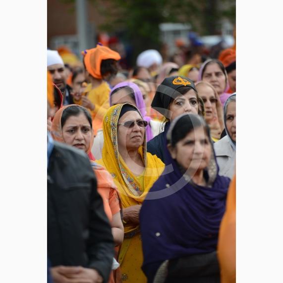 Nagar Kirtan procession in Slough starting at Singh Sabha Gurdwara and ending at Ramgarhia Gurdwara.