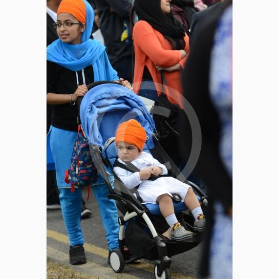 Nagar Kirtan procession in Slough starting at Singh Sabha Gurdwara and ending at Ramgarhia Gurdwara.