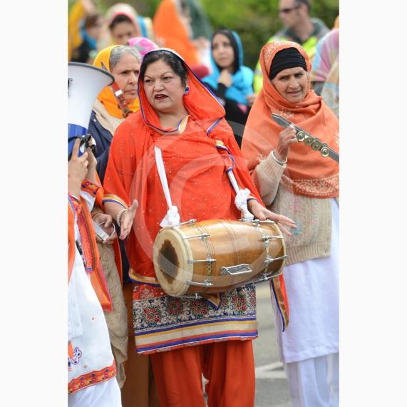 Nagar Kirtan procession in Slough starting at Singh Sabha Gurdwara and ending at Ramgarhia Gurdwara.