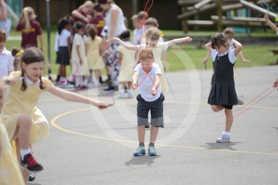 Holyport Primary School, Stroud Farm Rd, Holyport, SL6 2LP Pupils from Holyport Primary School are doing a jump rope skipping challenge to raise money for the British Heart Foundation