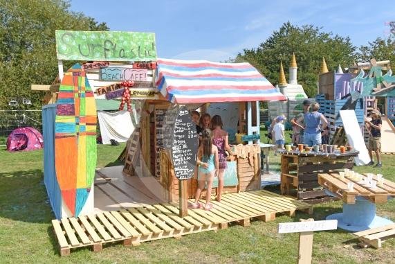 Day three of Timbertown in Maidenhead, the children get to play on the contstructions they made - photo: Emma Sheppard 28/7/17