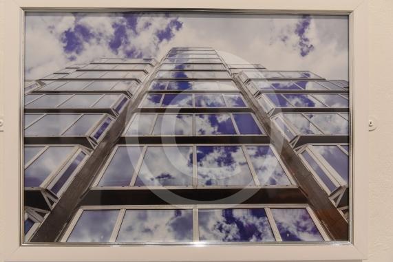 Kirsty Meredith : Sky Mirrors 2. Norden Farm Centre for the Arts, Altwood Road, Maidenhead. Maidenhead and Cookham Arts Trail. Some of the artists at Norden Farm (which is one of the venues) 