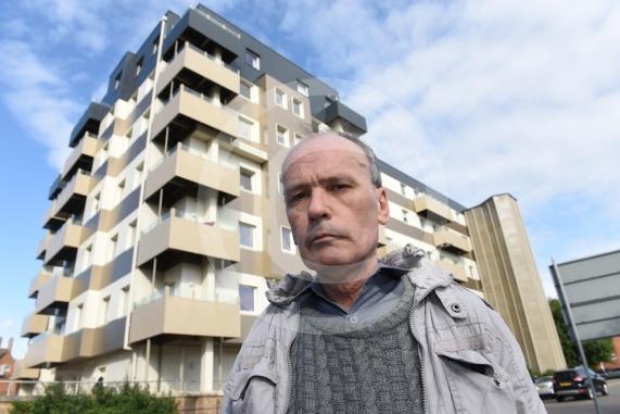 Nova House, Buckingham Gardens, Slough, SL1 1AY. Peter Bothwell, a disgruntled tenant of Nova House has agreed to meet for a photo outside the flat. There&rsquo;s also been talk of alternatives to changing the cladding.