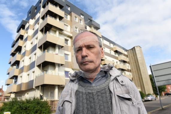 Nova House, Buckingham Gardens, Slough, SL1 1AY. Peter Bothwell, a disgruntled tenant of Nova House has agreed to meet for a photo outside the flat. There&rsquo;s also been talk of alternatives to changing the cladding.